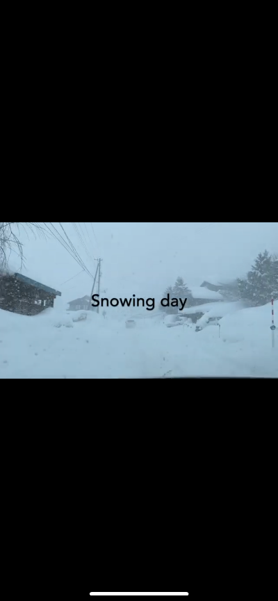 Snowing day(Official Music Video)