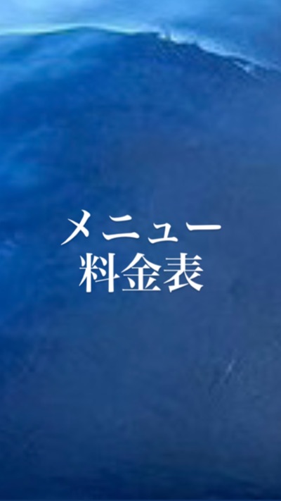 メニュー料金
