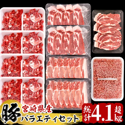 家計に嬉しい！豚肉5種セット4.1kg