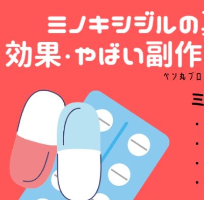 ミノキシジルの効果と副作用・初期脱毛について