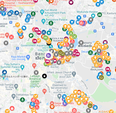 🌳バンガロール生活マップ by Muse Creation