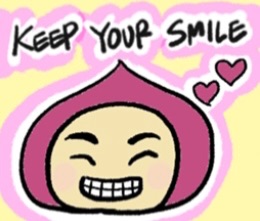 【LINEスタンプ】keep your smile momoちゃん