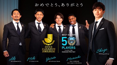 2022年Jリーグベストイレブン受賞！/谷口彰悟・脇坂泰斗（川崎フロンターレ/J1）