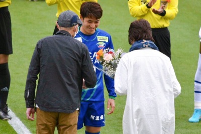 Jリーグ通算100試合出場達成/渡井理己（徳島ヴォルティス/J2）