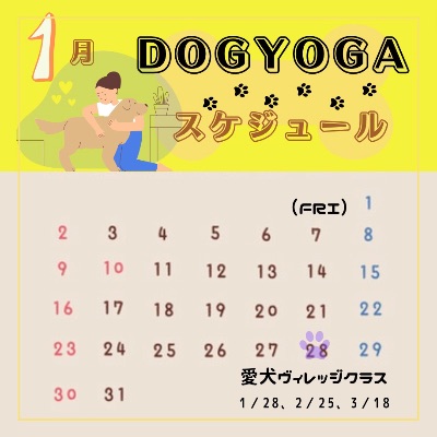 ドッグヨガ  スケジュール