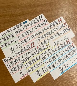 【国際ハガキ】ユーリン犬肉店 へ / Send Letters to Dog Meat Restaurants in Yulin, China　