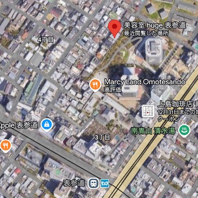 huge 表参道　Google Maps
