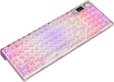 AURA ピンククリアキーボード