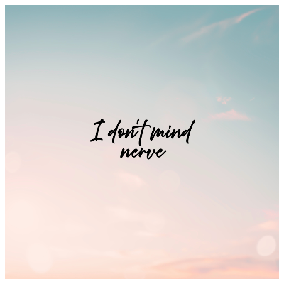 3rd single 『I don't mind』