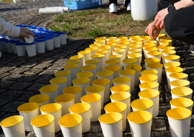 キャンドルの並べ方