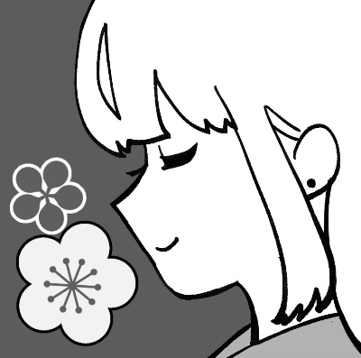 梅咲しゃきこのプロフィールイラスト